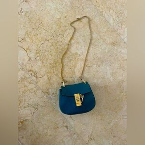 Chloe Drew Mini Crossbody in blue